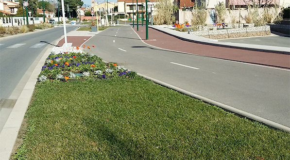 Les gazons en plaques de Pescay filtre l'eau